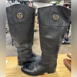 Tory Burch Black Boots Sz 9